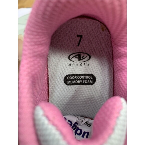 Athletic Works Jogger Sneakers Toddler Girl Size 7 Gray Mesh Comfort Rubber Sole - Picture 15 of 16
